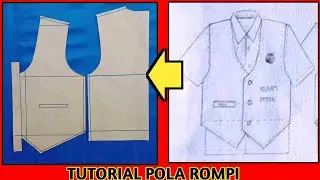 CARA MUDAH MEMBUAT POLA ROMPI ANAK & DEWASA VERSI TERBARU