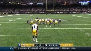 Steelers' fake punt comes up just short on fourth down