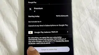 How to subscribe to X premium using google play balance