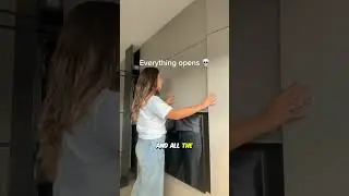 Woman is showing the cool features of her apartment!