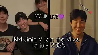 (CC)💜 BTS JK, V ,RM & JIMIN Vlive 250715 |Official TO SKY|
