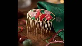 enamel hair comb | Taiwan enamel hair accessories supplier