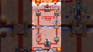 Giant fight giant #clashroyale #games