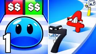 🟢🏃 Slime Run Race X Merge Number Run &ndash; Slippery Speed & Math Chaos! 😱🔥