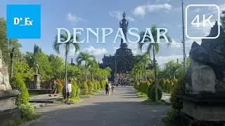 DENPASAR, BALI Morning Walk - Renon 4K/60fps