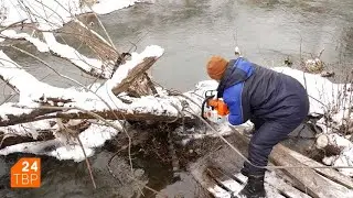 Река Воря потечёт без помех в Заречном | Новости | ТВР24 | Сергиево-Посадский городской округ