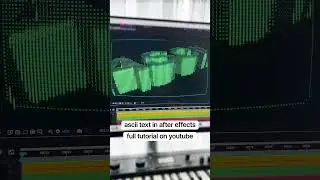 ASCII Text Effect | Text Animation in After Effects