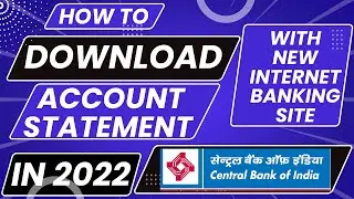 How to Download Central Bank Account Statement 2022 Central Bank Statement PDF Download