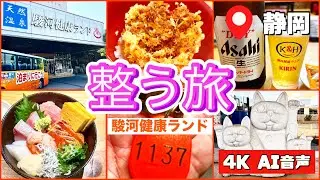 【駿河健康ランド 静岡】フードコートスタイルにびっくり | サ活 | 60歳サウナー | 昼飲み | 鉄板焼きそば | 桜えびかき揚げ丼 | 海鮮丼 | 孤高の整う旅