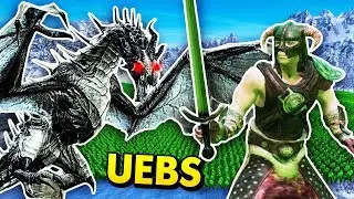 DRAGONBORN vs DRAGON IN UEBS (Ultimate Epic Battle Simulator / UEBS Funny Gameplay)