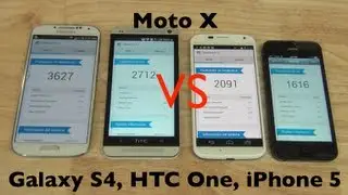 Motorola Moto X, Versus Galaxy S4, HTC One, iPhone 5