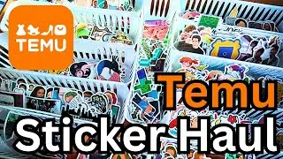 I Ordered 600 Stickers from Temu - Temu Sticker Unboxing - Shop With Me - Online Shopping Haul
