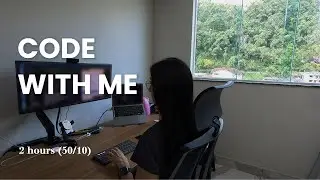 2-hour code & study with me | calm sunny day | pomodoro 50/10