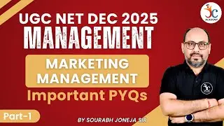 UGC NET Marketing Management PYQ | Part-1 | UGC NET Management Paper 2 Dec 2025 | Sourabh Joneja Sir