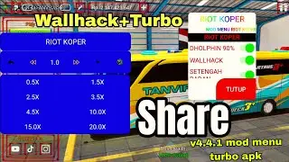 Share bussied v4.4.1 Wallhack+Turbo mod menu apk