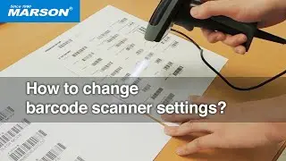 How to change barcode scanner settings?