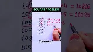 Square maths problem | #shorts #maths #viral #mathematics #youtubeshorts #mathstricks #square#ssc
