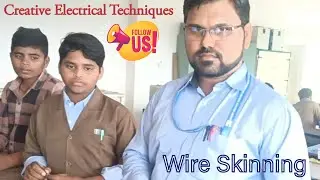 Wire skinning method# Wire skinning using electrician knife #Wire skinning technique #Support us. 