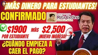 Beca Rita Cetina AUMENTA en 2026 $2,500 pesos EXTRA para estudiantes