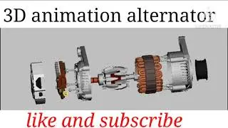 How Alternators work-Automotive Electricity Generator-3D animation