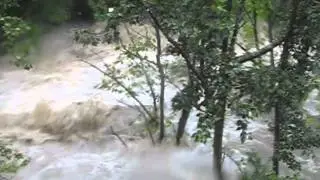 Hurricane Irene, North Adams, MA, Hoosic River flood chutes