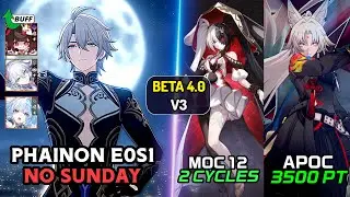Phainon E0S1 + Yao Guang & Nova Sparkle - NO SUNDAY (vs. Apoc/ Moc 4.0)