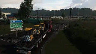 ETS2: Llevando Miniexcavadora El&eacute;ctrica JCB 19C-E | Ruta Porto Vecchio (C&oacute;rcega) - Narbona (Francia)