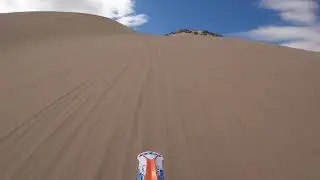 Little Sahara Sand Dunes 700ft tall climb up sand mountain. INSANE
