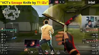 Sliggy's Reaction to T1 iZu&rsquo;s SAVAGE Knife Kill Against ZETA in VCT!