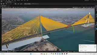 Gordie Howe International Bridge in Unreal Engine 5 | Real-Time Digital Twin