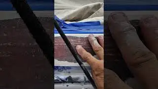 Phase 2 of Spider Crack repair 🎬 Amazing how the veins reached down into the #fibreglass 👀