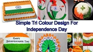 Simple Tri colour design for Independence Day /Independence day decoration./