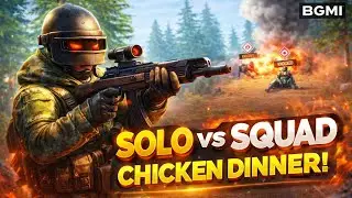 Intense Solo vs Squad | Full Rush Gameplay | BGMI #bgmi #pubgmobile