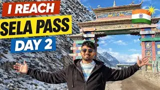 I Reached Sela Pass 🏔️❄️ | Day 2 Travel Vlog #selapass #day2vlog #travelvlog #northeastindia #snow 