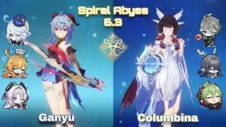 C0 Ganyu Freeze & C0 Alhaitham Columbina | Spiral Abyss 6.3 | Genshin Impact