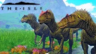 The Isle | MASSIVE AGGRESSIVE HERD STALKING | Allosaurus Pack Hunting ( Early Access Gameplay )