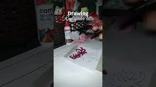Drawing red spider lilies✨🎀 #shorts #diy ##viral