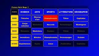 QuizBugs D&eacute;fi de culture g&eacute;n&eacute;rale en France &ndash; Episode 1