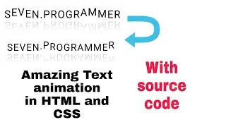 Amazing text animation in HTML and CSS.