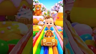 beautiful kids drive car in candy city 🥰😍🤠🌈#viral #trendingshorts #new