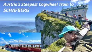 Austria's steepest cogwheel rail to Schafberg. Best views of the Austrian lake district.
