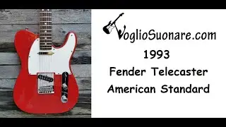 1993 Fender Telecaster American Standard Dakota Red with hard case