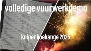 Volledige vuurwerkdemo + finale kuiper koekange 12-12-2025