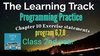 ch#10 program 6,7,8