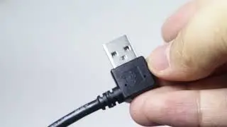 Right Angle USB-A Male to Mini USB 5-Pin Male Cable with Ferrite Core