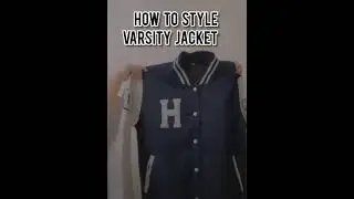 How to style Varsity jacket ✨🖤 | #shorts #ytshorts #fashion #popular #trending