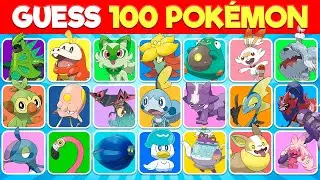 WHO'S THAT POKÉMON? 🧠⚡ Guess 100 NEW Pokémon (Gen 8 and 9)