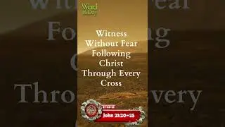 Witness Without Fear &ndash; Following Christ Through Every Cross #StandForChrist #FaithfulToTheEnd