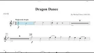 Dragon Dance (Michael Story) Flute Play Along