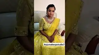Reception makeup with front braids and curls hairstyle @anjuyogesh17 #receptionmakeup #curls